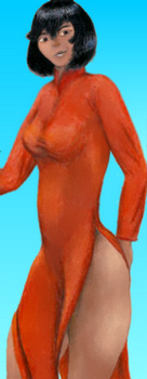 I ain't got no undies!
...And I can take this off, you know!