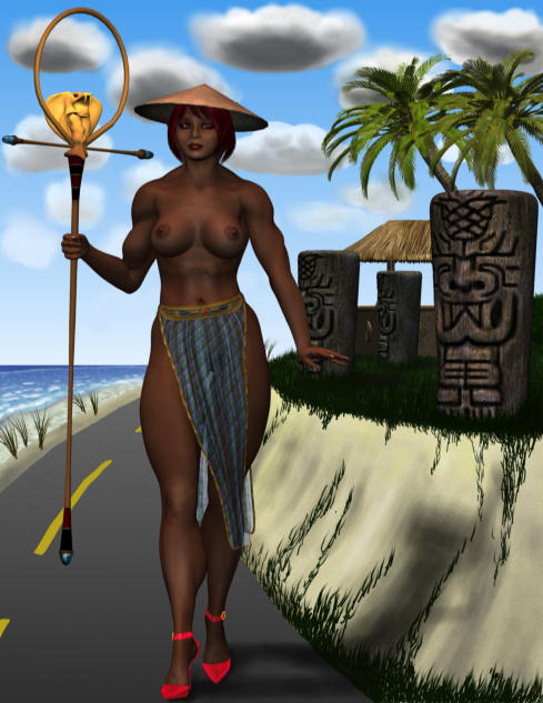 Mayor Phuong Thi and Tepati shore